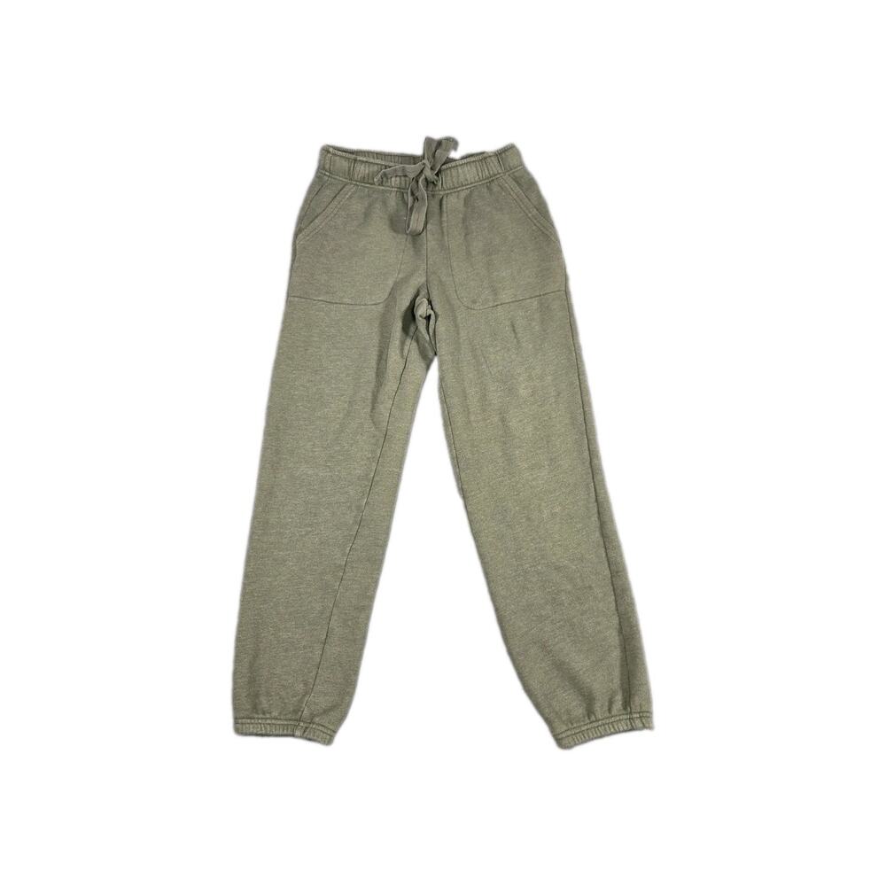Aerie Jogger Sweatpants Women Size S Olive Green High Rise Cotton Relaxed C12